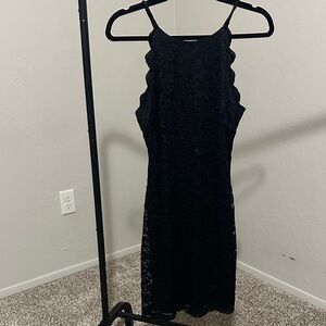 BCX Black Lace Mini Dress